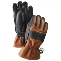 hestra - fält guide glove 5 finger - gants taille 6, brun