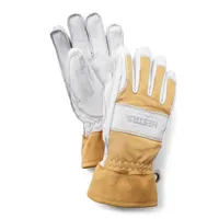 hestra - fält guide glove 5 finger - gants taille 7, blanc