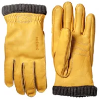 hestra - deerskin primaloft rib - gants taille 7, jaune