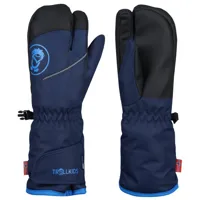 trollkids - kid's troll 3 finger glove - gants taille 5 - 9-10 years, bleu