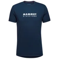 mammut - core t-shirt logo - t-shirt taille m, bleu