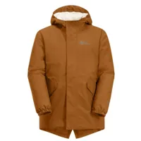 jack wolfskin - girl's cosy bear jacket - parka taille 128, brun