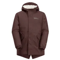 jack wolfskin - girl's cosy bear jacket - parka taille 140, brun