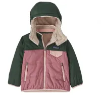 patagonia - baby's reversible tribbles hoody - veste hiver taille 12 months;18 months;2 years;5 years;6 months, multicolore;violet