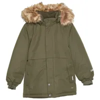 minymo - boy's snow jacket aop - veste hiver taille 104, vert olive