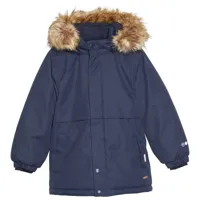 minymo - boy's snow jacket aop - veste hiver taille 104;110;116;122;128;134;140;152, bleu;vert olive