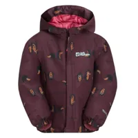 jack wolfskin - kid's gleely 2l insulated print jacket - veste hiver taille 104, brun