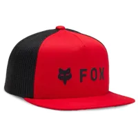 fox racing - kid's absolute snapback mesh hat - casquette taille one size, rouge