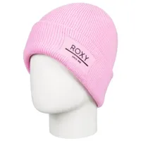 roxy - women's folker beanie - bonnet taille one size, rose/blanc