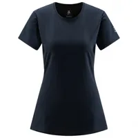 haglöfs - women's outsider by nature tee - t-shirt taille xs, bleu/noir