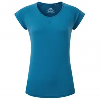 mountain equipment - women's equinox tee - t-shirt technique taille 12;14, bleu;rouge
