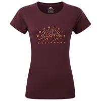 mountain equipment - women's headpoint ray tee - t-shirt technique taille 14, rouge