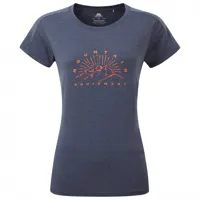 mountain equipment - women's headpoint ray tee - t-shirt technique taille 14;8, bleu;rouge