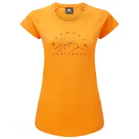 mountain equipment - women's ray tee - t-shirt taille 10;14;8, bleu;rouge