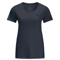 jack wolfskin - women's tech tee - t-shirt technique taille xs, bleu