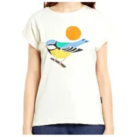 dedicated - women's t-shirt visby blue tit taille s, blanc