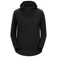 arc'teryx - women's lana wool hoody - t-shirt en laine mérinos taille xxs, noir