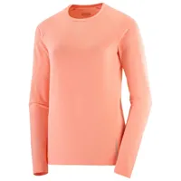 salomon - women's sense aero l/s tee - t-shirt de running taille xs, rouge/rose