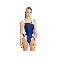 speedo maillot de bain race quantum splice super pro pour femme, femme, 819012-983, bleu marine/blanc, 26