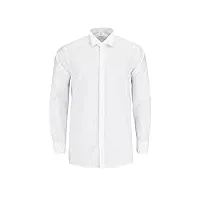 olymp luxor comfort fit gala chemise à manches longues en popeline blanc - blanc - 42