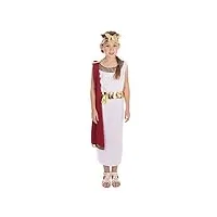 filles ou garçons blanc rouge toge romaine ecole costume déguisement 4-14 an - filles, 4-6 years