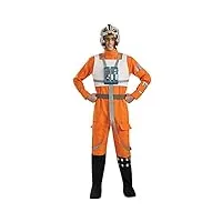 rubie's costume de pilote de combat star wars x-wing officiel 88860std - pour adulte - taille standard