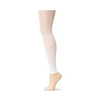 capezio - collants ultra doux sans pieds - blanc - small/medium (taille) (taille)