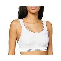 shock absorber - ultimate run bra - brassière - femme - blanc (blanc/argent) - 100c ( taille fabricant : 85c )