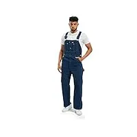 dickies bib overall jean baggy, bleu (indigo blue), unique /l32 (taille fabricant: 44/32) homme