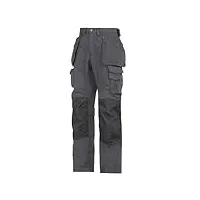 snickers 32235804108 pantalon pour poseur de sols taille 108 acier gris/noir