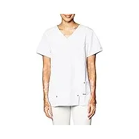 blouse de travail dickies xtreme à col en v pour femme - blanc - xx-large