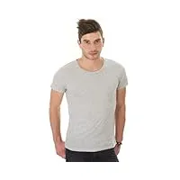 cheap monday pack de 2 t-shirt 2-pack tee grey/white xs homme