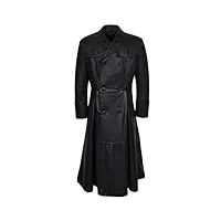 smart range - morpheus pleine longueur matrix cuir veste manteau - homme - taille : 3xl - couleur : noir