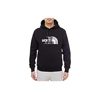 the north face men's drew peak hoodie homme tnf blk/tnf blk fr: xl (taille fabricant: xl)