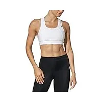 cw-x soutien-gorge de sport pour femme soutien xtra haut impact, femme, sous-vêtement, 165105, blanc, 100b/c