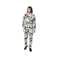 opposuits crazy prom suits for men – testival – comes with jacket, pants and tie in funny designs costume pour homme, 48