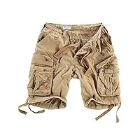 surplus raw vintage airborne vintage homme cargo shorts, beige, 3xl