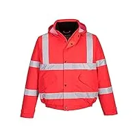 portwest homme s463 manteau de travail, rouge, xl eu