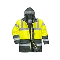 portwest damen s466 manteau de travail, jaune / vert, xl eu