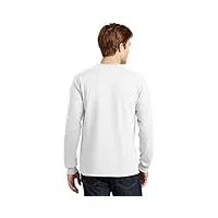 gildan t-shirt à manches longues pour homme ultra blend absorbant l'humidité (lot de 6), blanc, x-large / pack6