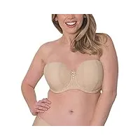curvy kate luxe strapless bra, soutien-gorge de tous les jours bretelles multipositions uni femme, beige (biscotti), 90h (taille fabricant: 34ff)
