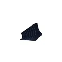 camano 3403 ca-cotton socks 9 paar chaussettes, bleu (navy 04), fr: 39-42 (taille fabricant: 39/42) (lot de 9) homme