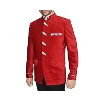 inmonarch impressionnant costume rouge 2 pc jodhpuri jo263r44 54 or xxl (hauteur 171 cm a 180 cm) rouge