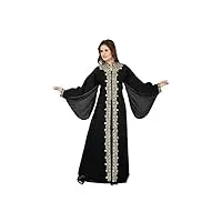 palasfashion veste style caftan pour femme kkpf17151 - noir - 20