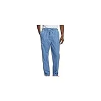 nautica pantalon de pyjama doux tissé 100% coton à taille élastique, bleu (french blue), l homme