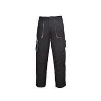 portwest tx11 pantalon de travail, m, noir/gris