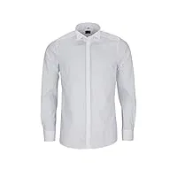 olymp - chemise casual - uni - col chemise classique - homme - blanc - 42