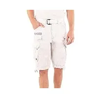 geographical norway homme cargo short people - blanc, xl
