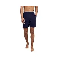 hanes men's jersey short with pockets, navy, x-large