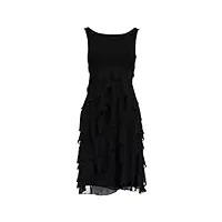 swing - robe avec des ruches- femme, noir (black 100), 34eu